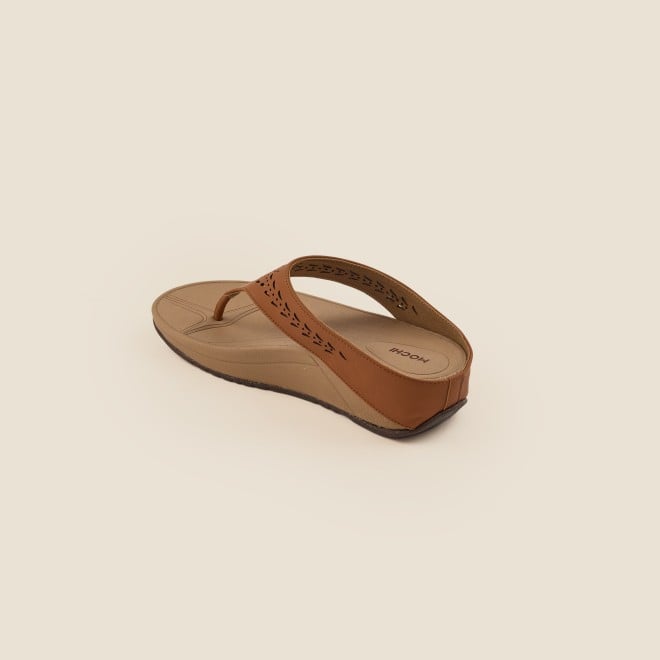 Mochi Women Tan Casual Slippers (SKU: 32-24-23-36)