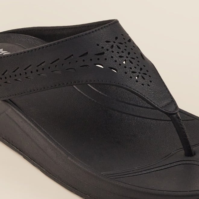 Mochi Women Black Casual Slippers (SKU: 32-24-11-36)