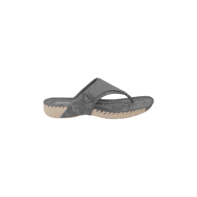 Mochi Women Grey Casual Slippers (SKU: 32-272-14-36)