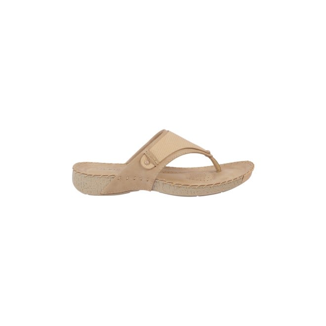 Mochi Women Beige Casual Slippers (SKU: 32-272-20-36)