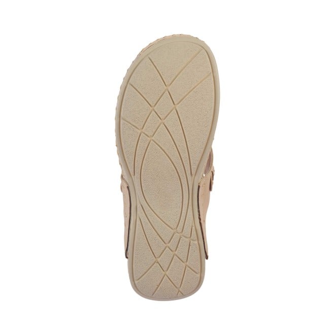 Mochi Women Beige Casual Slippers (SKU: 32-272-20-36)