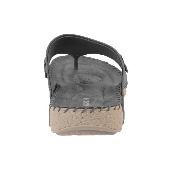 Mochi Women Grey Casual Slippers (SKU: 32-272L-14-42)