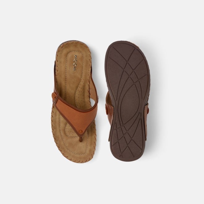 Mochi Women Brown Casual Slippers (SKU: 32-272L-12-42)