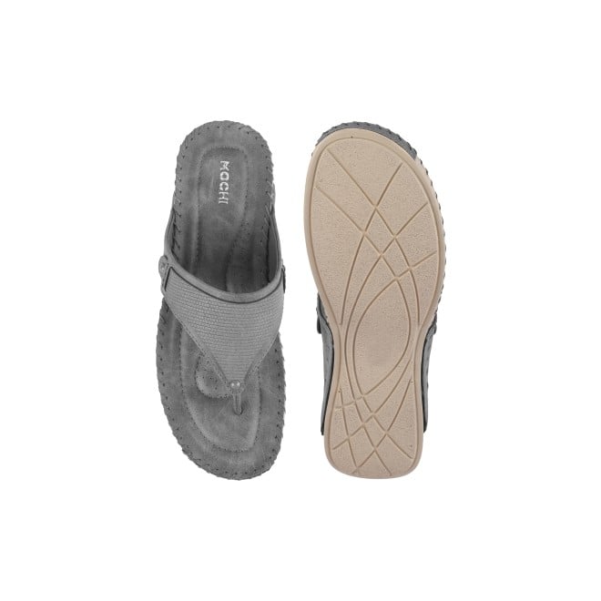 Mochi Women Grey Casual Slippers (SKU: 32-272L-14-42)