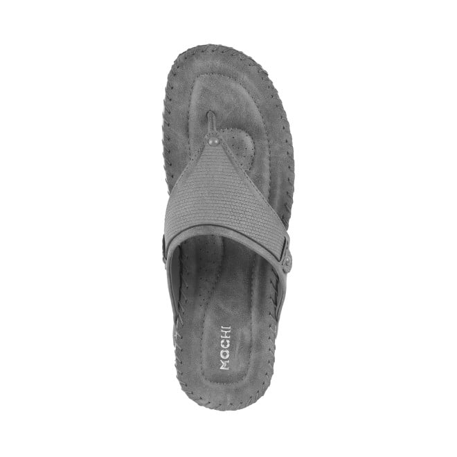 Mochi Women Grey Casual Slippers (SKU: 32-272L-14-42)