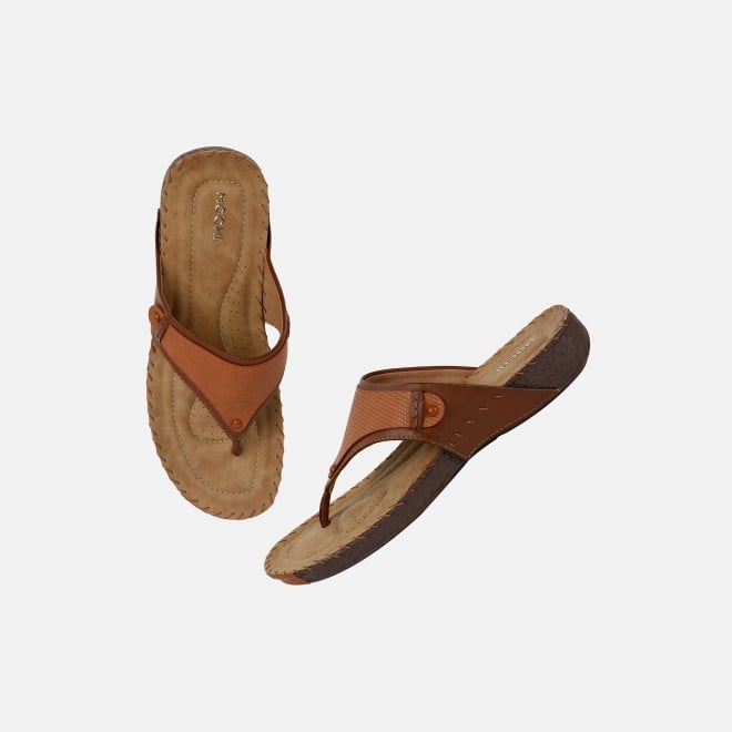 Mochi Women Brown Casual Slippers (SKU: 32-272L-12-42)