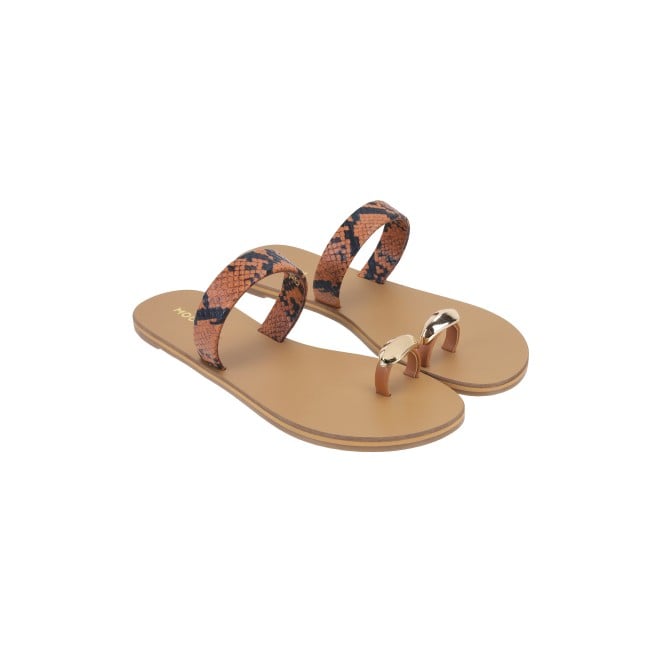 Mochi Women Tan Casual Slip Ons (SKU: 32-276L-23-42)