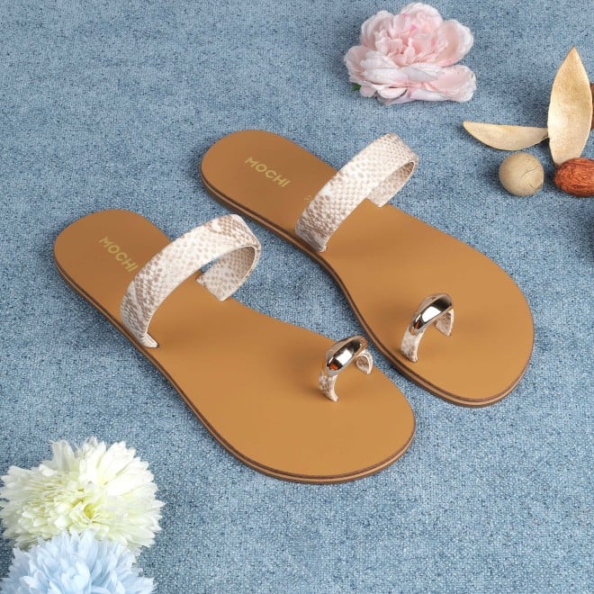 Mochi Women Beige Casual Slip Ons (SKU: 32-276L-20-42)