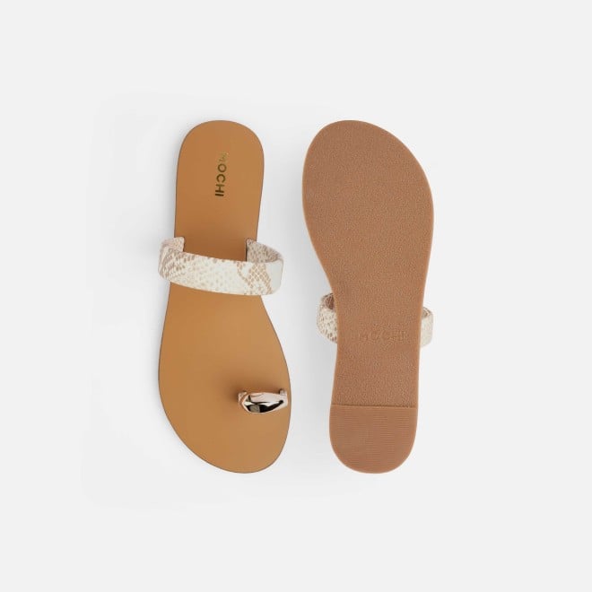 Mochi Women Beige Casual Slip Ons (SKU: 32-276L-20-42)