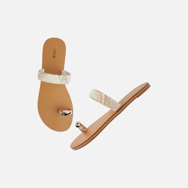 Mochi Women Beige Casual Slip Ons (SKU: 32-276L-20-42)