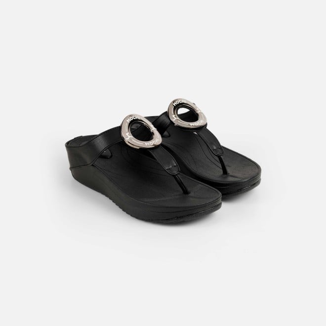 Mochi Women Black Casual Slippers (SKU: 32-278-11-36)