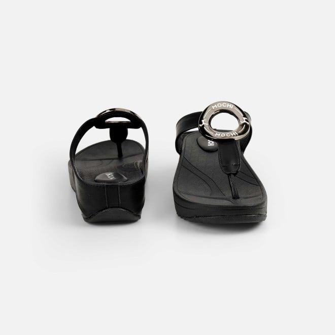 Mochi Women Black Casual Slippers (SKU: 32-278-11-36)