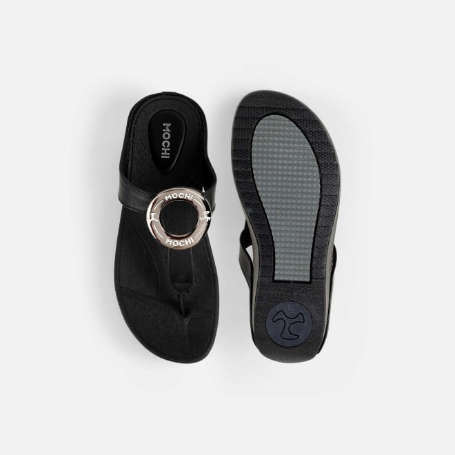 Mochi Women Black Casual Slippers (SKU: 32-278-11-36)