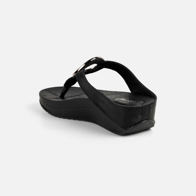 Mochi Women Black Casual Slippers (SKU: 32-278-11-36)
