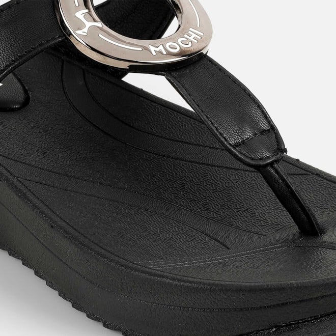 Mochi Women Black Casual Slippers (SKU: 32-278-11-36)