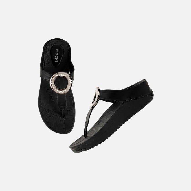 Mochi Women Black Casual Slippers (SKU: 32-278-11-36)
