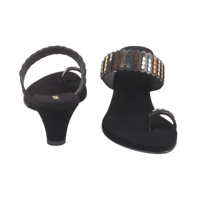 Mochi Women Black Ethnic Sandals (SKU: 32-326L-11-42)
