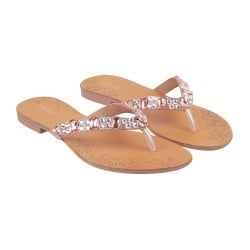 Women Rose-Gold Casual Slippers