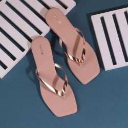 Women Rose-Gold Casual Slippers