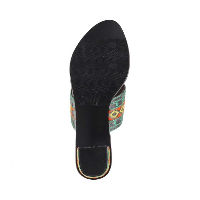 Mochi Women Grey Ethnic Slip Ons (SKU: 32-444-14-36)