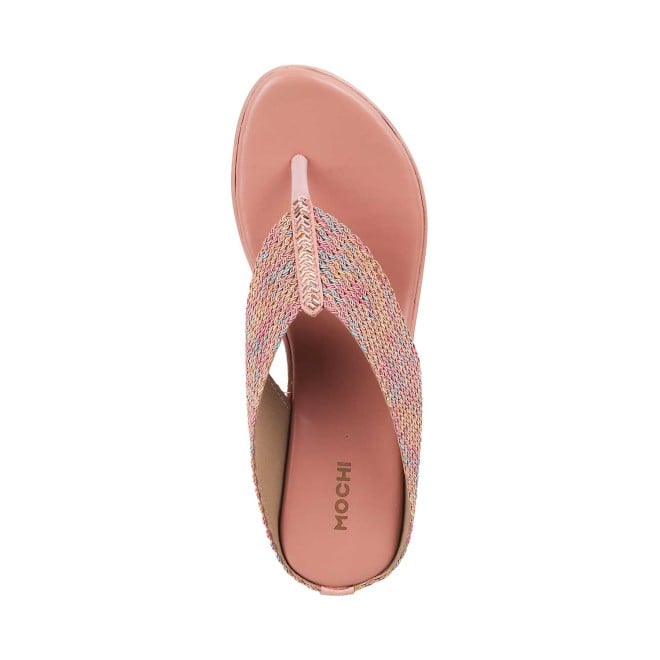 Mochi Women Pink Casual Slip Ons (SKU: 32-485-24-36)