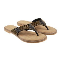 Women Black Casual Slippers