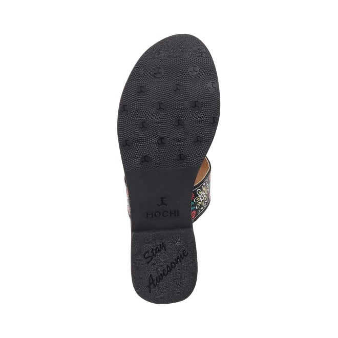 Mochi Women Black Ethnic Slip Ons (SKU: 32-541-11-36)