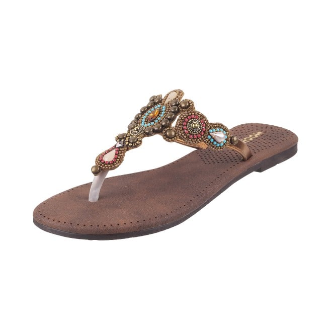 Mochi Women Antic-gold Casual Slippers (SKU: 32-571L-28-42)