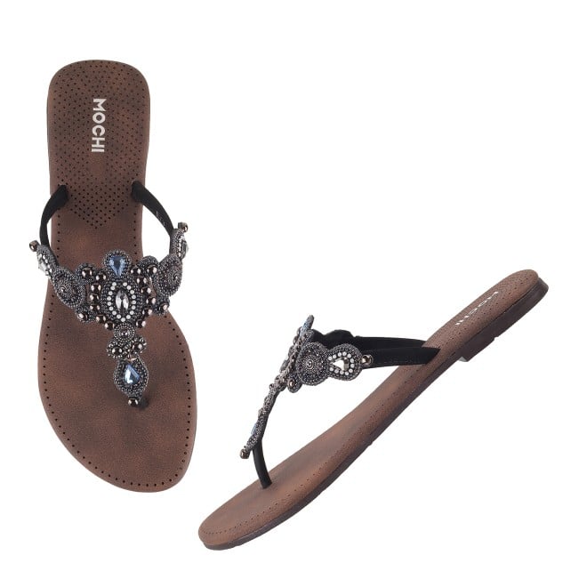 Mochi Women Black Casual Slippers (SKU: 32-571L-11-42)