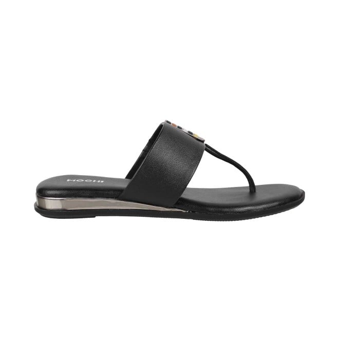 Mochi Women Black Casual Slippers (SKU: 32-572-11-36)