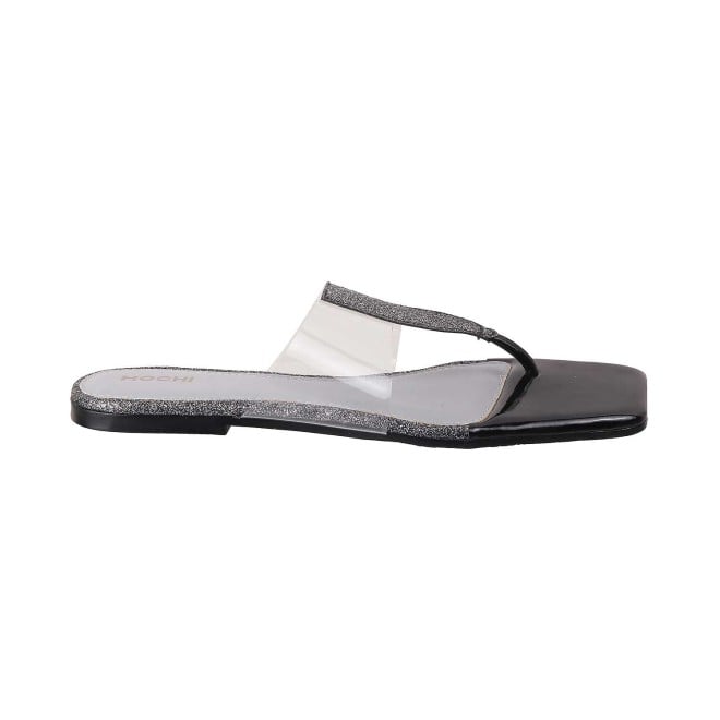 Mochi Women Black Casual Slippers (SKU: 32-584-11-36)