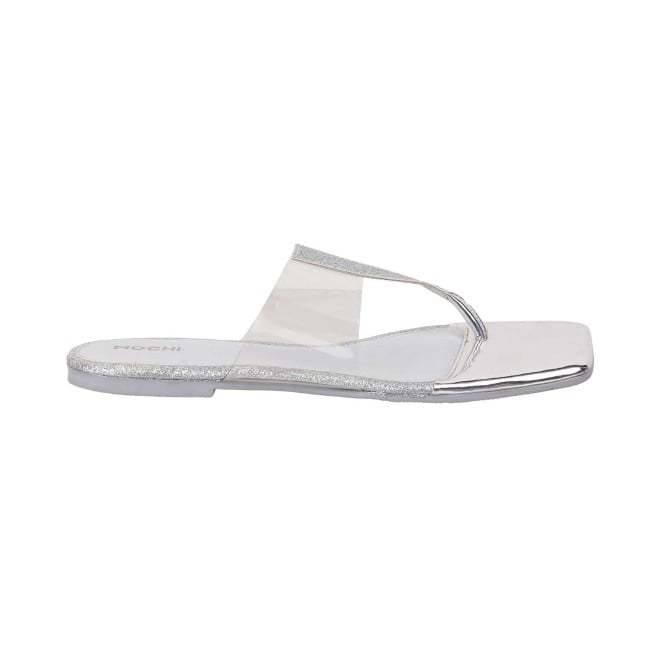 Mochi Women Silver Casual Slippers (SKU: 32-584-27-36)