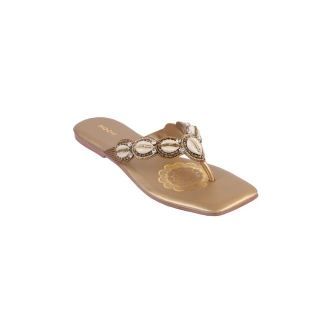 Mochi Women Antic-gold Casual Slip-Ons (SKU: 32-594-28-36)