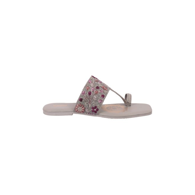 Mochi Women Grey Casual Sandals (SKU: 32-600-14-36)