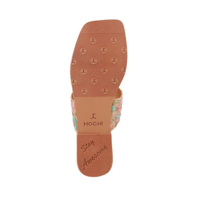 Mochi Women Gold Casual Sandals (SKU: 32-600-15-36)