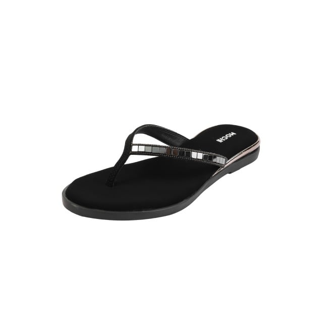 Mochi Women Black Casual Slippers (SKU: 32-611-11-36)