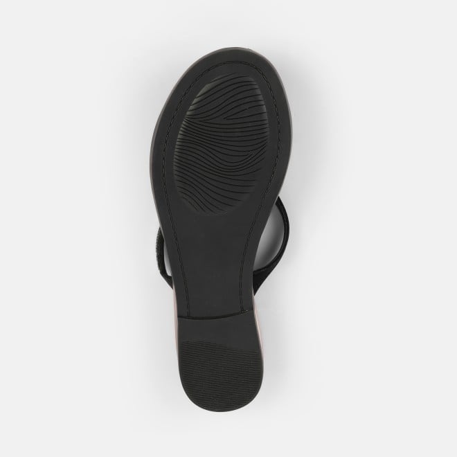 Mochi Women Black Casual Slippers (SKU: 32-611-11-36)