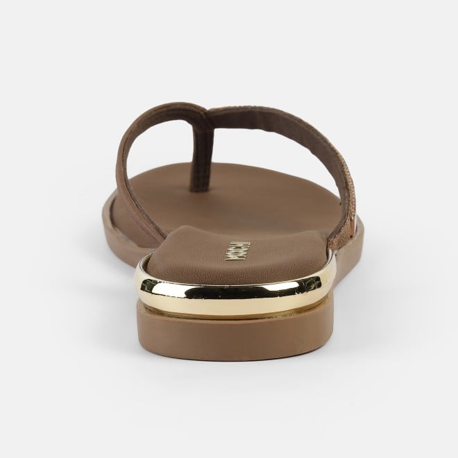 Mochi Women Brown Casual Slippers (SKU: 32-611L-12-42)