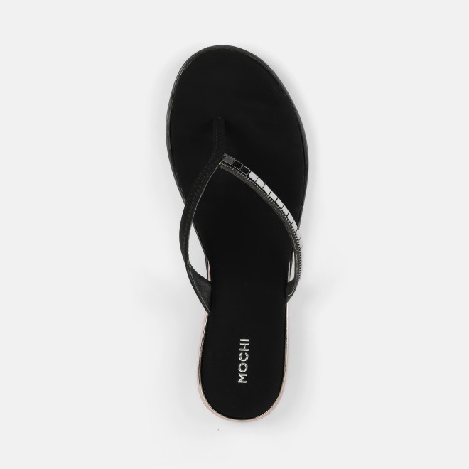 Mochi Women Black Casual Slippers (SKU: 32-611L-11-42)