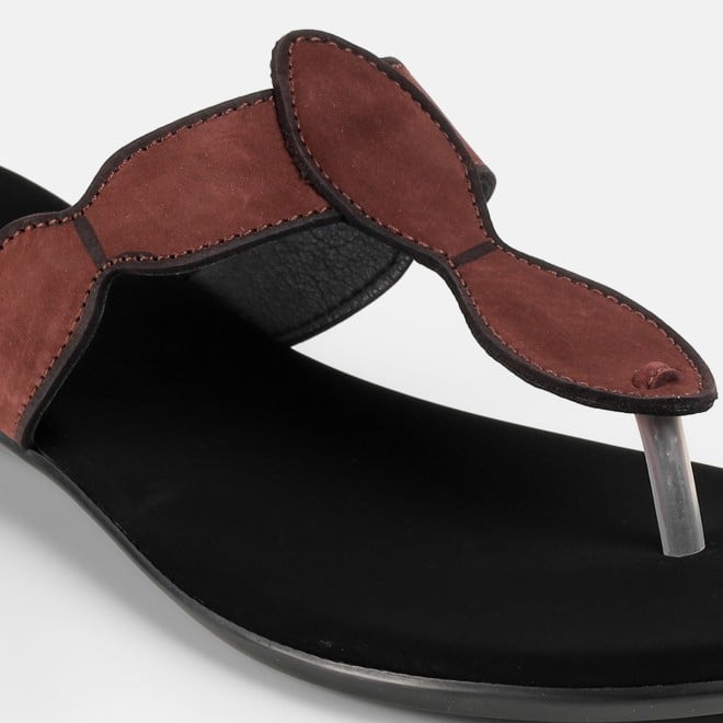 Mochi Women Brown Casual Slippers (SKU: 32-612-12-36)
