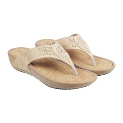 Women Beige Casual Slippers