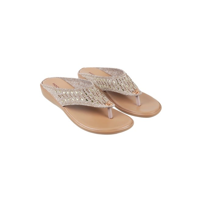 Mochi Women Beige Casual Sandals