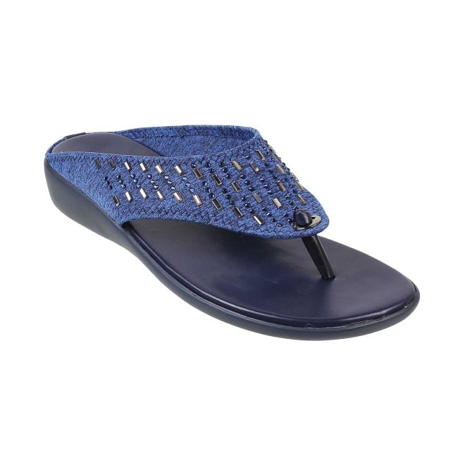 Mochi Women Blue-navy Casual Sandals