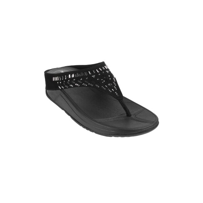 Mochi Women Black Casual Slippers (SKU: 32-676-11-36)