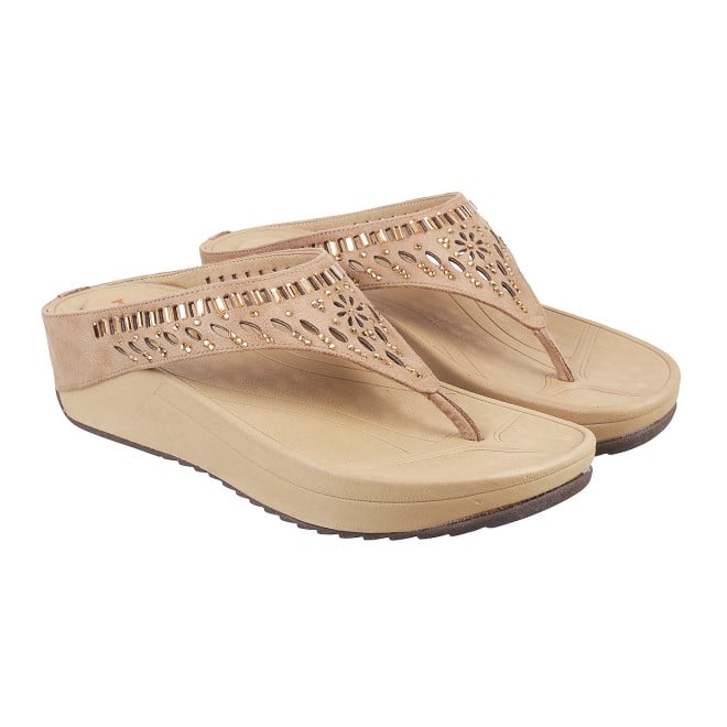 Mochi Women Rose-gold Casual Slippers (SKU: 32-676L-22-42)