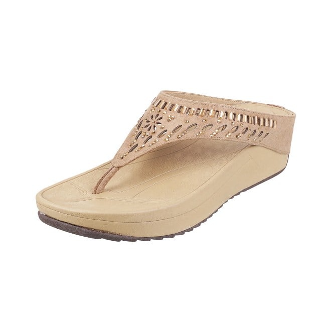 Mochi Women Rose-gold Casual Slippers (SKU: 32-676L-22-42)