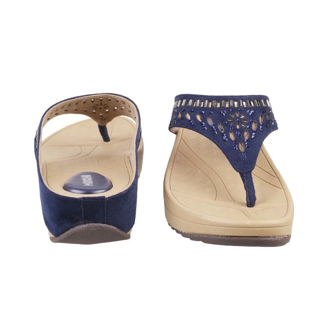 Mochi Women Blue Casual Slippers (SKU: 32-676L-45-42)