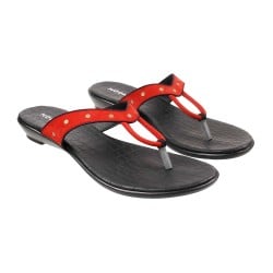 Women Red Casual Slippers