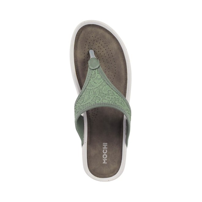 Mochi Women Light-green Casual Slippers (SKU: 32-780-60-36)