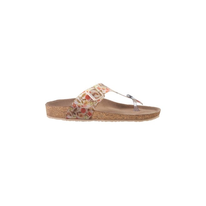 Mochi Women Beige Casual Slippers (SKU: 32-810-20-36)